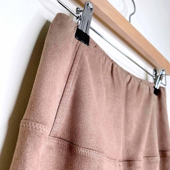 wilfred free daria faux suede tan leggings medium - Picture 4 of 9